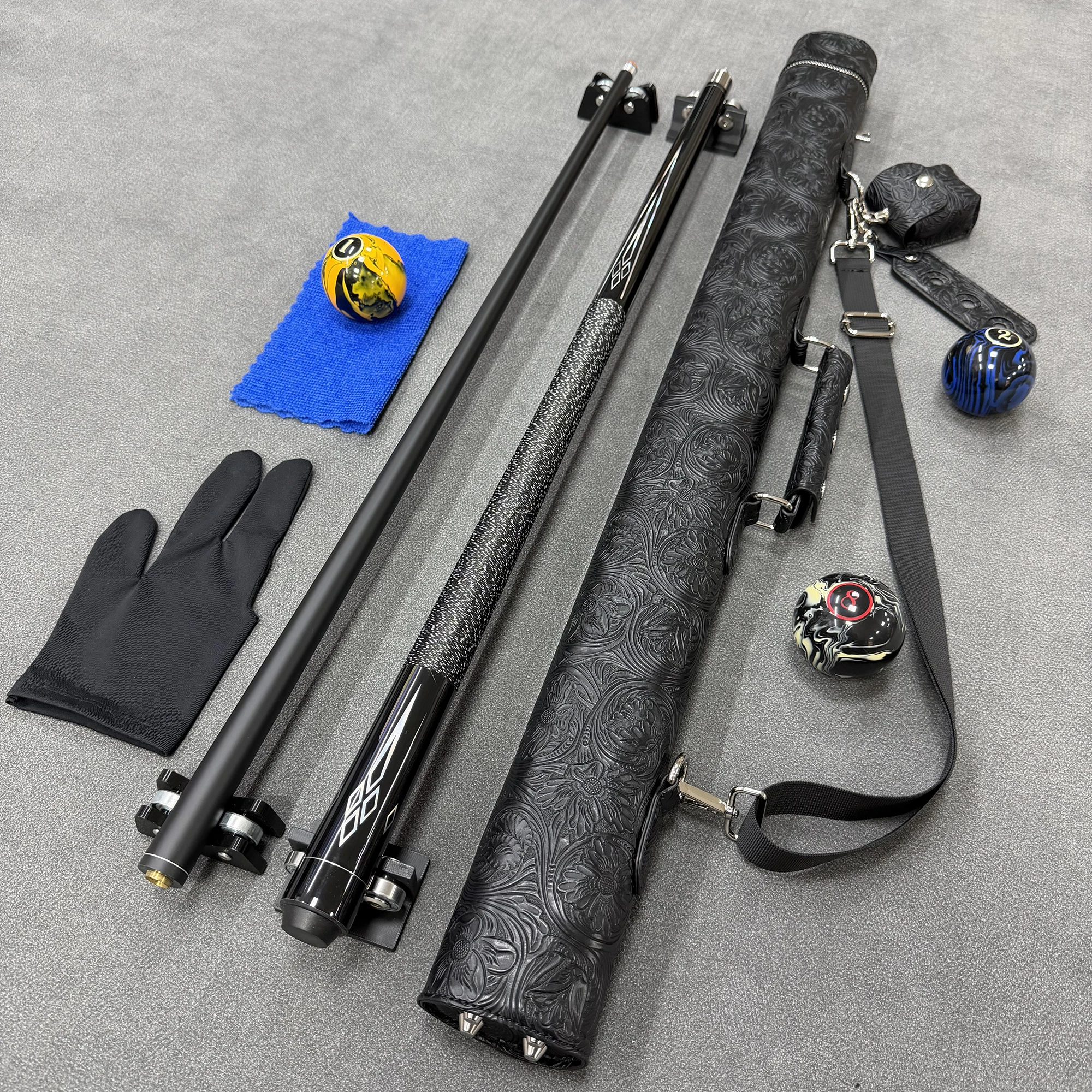 Excellent Value Pool Cue Set, with Protective Box, Durable, Comfortable Grip, Stylish Appearance, Three Sizes to Choose from