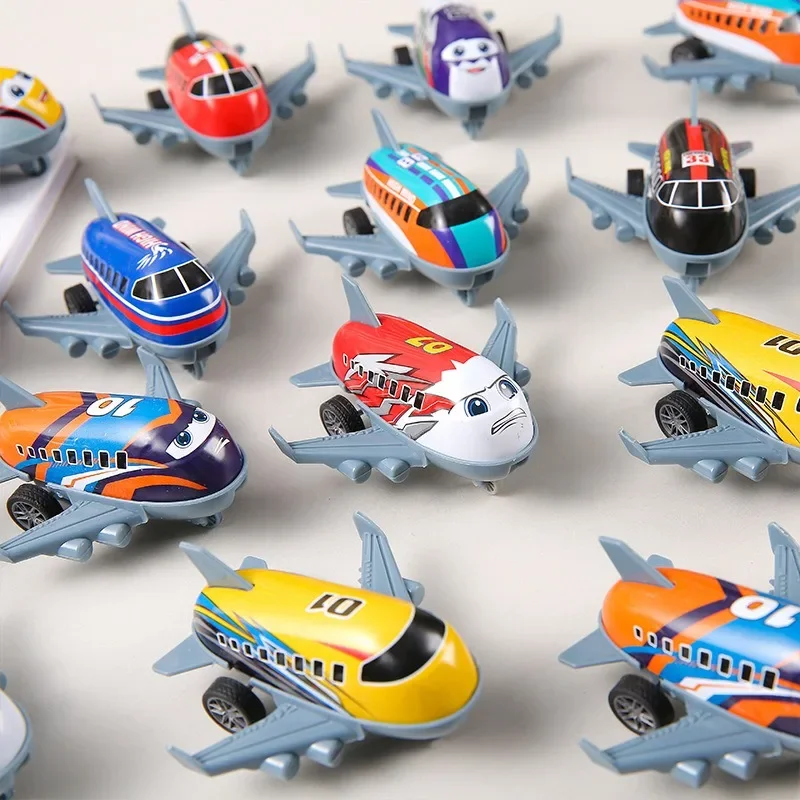 1pc Mini Tiny Alloy Aircraft Model Toys Pull Back Iron Sheet Body Airplane Collection Decorations Plane Toys for Kids Boys Gifts