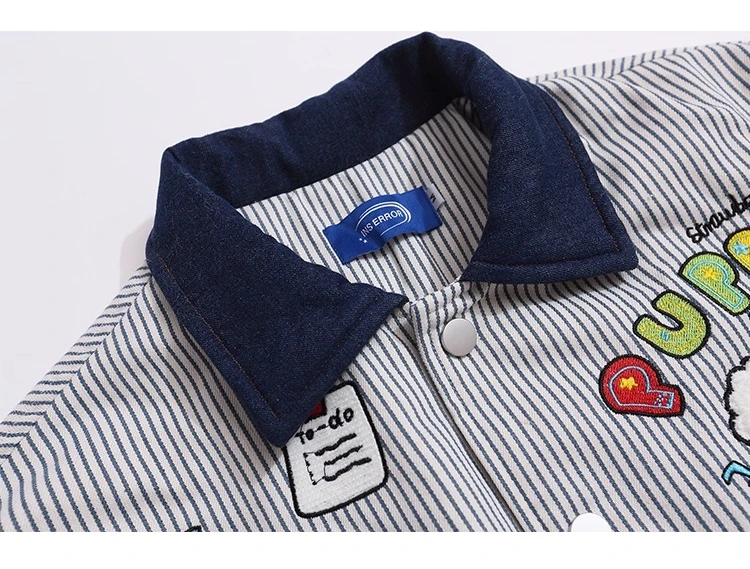 شتاء جديد حار بيع الرجال لطيف الأبيض الصوف مبطن سترة قطن دافئة الكرتون متعة جرو التطريز سترة عادية #4