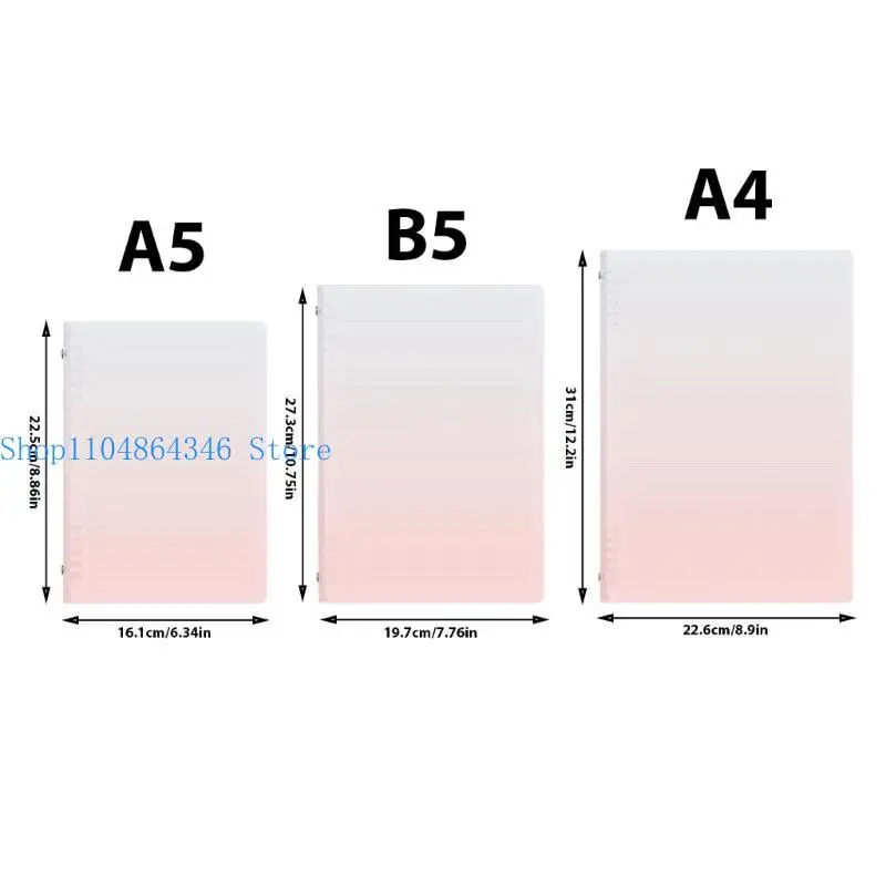 5asd A 4/A 5/B5 Notepads Loose Notebook Gradient Color Notebook Daily Notepads Journal Notepads Stationery Notepads