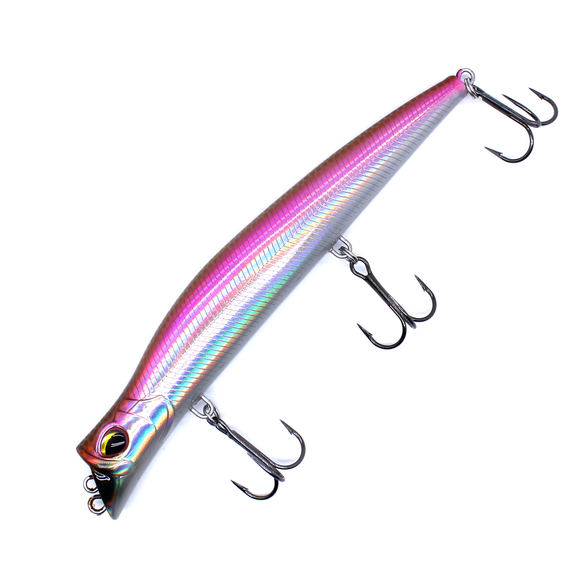 AOCLU Topwater Hybrid 130mm 17,5g Bleistift Stick Harten Köder Wobbler Rassel Zwei Ton VMC Haken 1PC Draht salzwasser Seebarsch Angeln – Detail 21