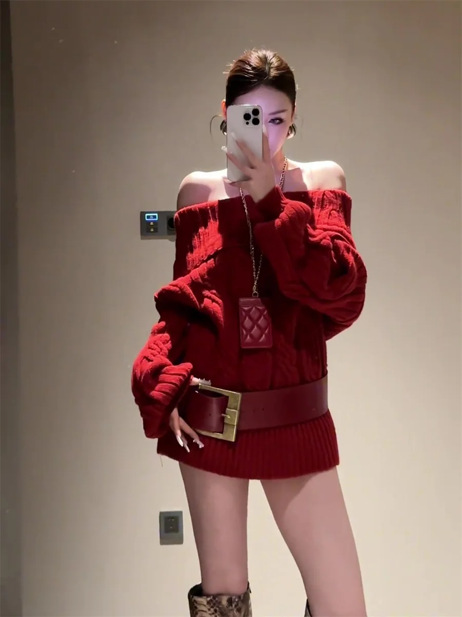 เสื้อสเวตเตอร์ เสื้อจัมเปอร์ เสื้อพูลโอเวอร์ เสื้อถักสำหรับผู้หญิง เสื้อโครเชต์ แฟชั่นลุคธุรกิจ คอนเสิร์ต เทศกาล ชุดลำลอง วงร็อค อัลเทอร์เนทีฟ พังก์ กรันจ์