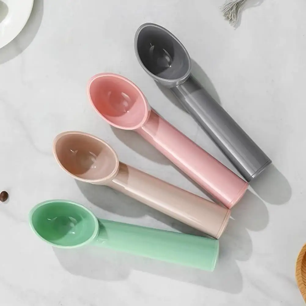 Heat-conducting Ice Cream Spoon 2pcs Ice Cream Scoop Set with Aluminum Handle Slow Melting Dessert Tool for Hardened Ice Cream
