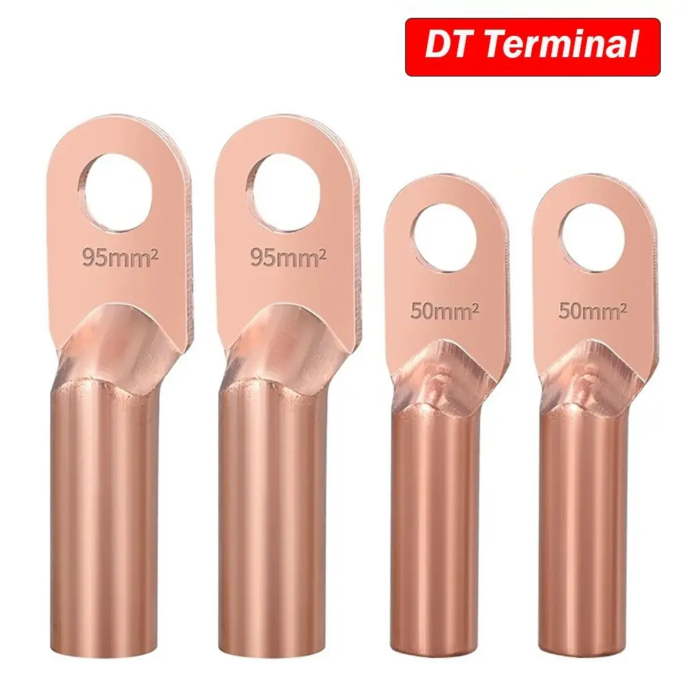 Wire Joint Copper Coppe Terminal Non-Insulated Small Cable Wire Connector Copper Connectors Wire