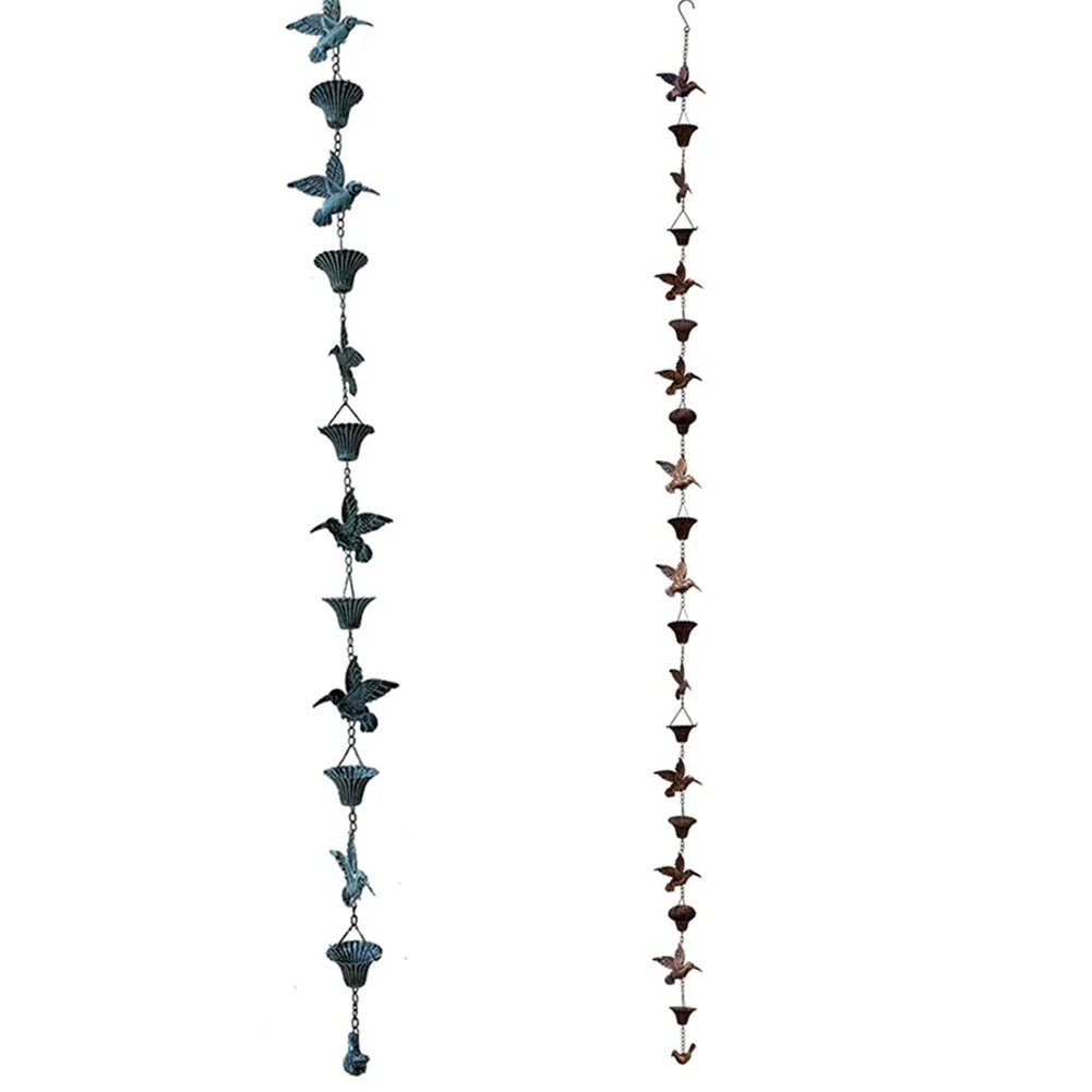 

8 5ft Rain Chain for Gardens and Patios Unique Design to Transform Your For outdoor Space with Mesmerizing Water Flow