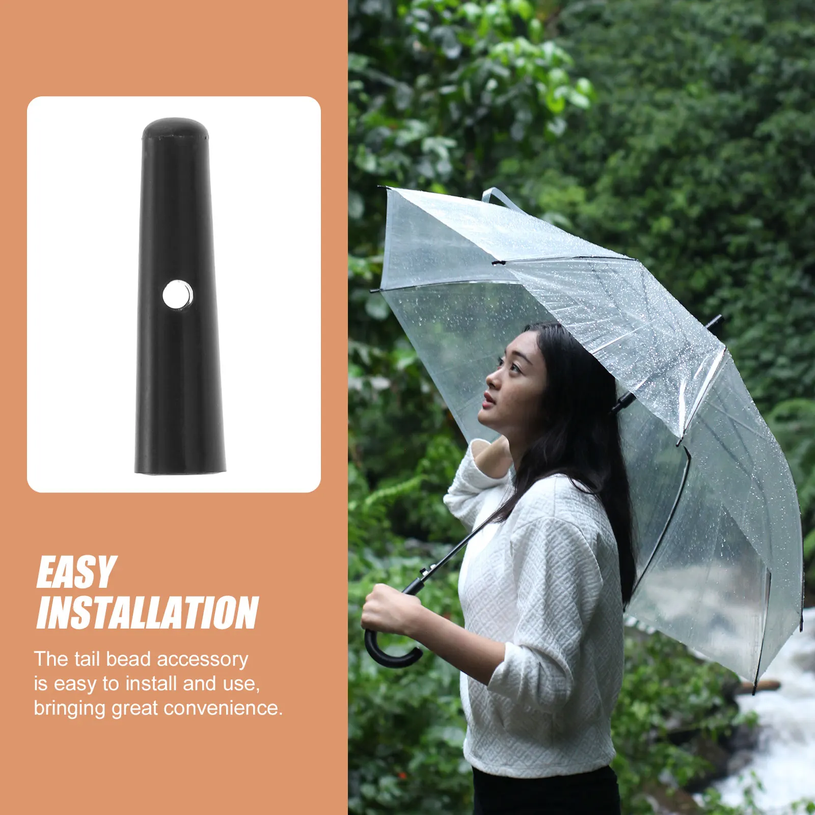 

1 set Durable Plastic Umbrella Tail Beads Replacement For Folding Rain Umbrellas Repair Accessories Sturdy Small Beads Bead Bone