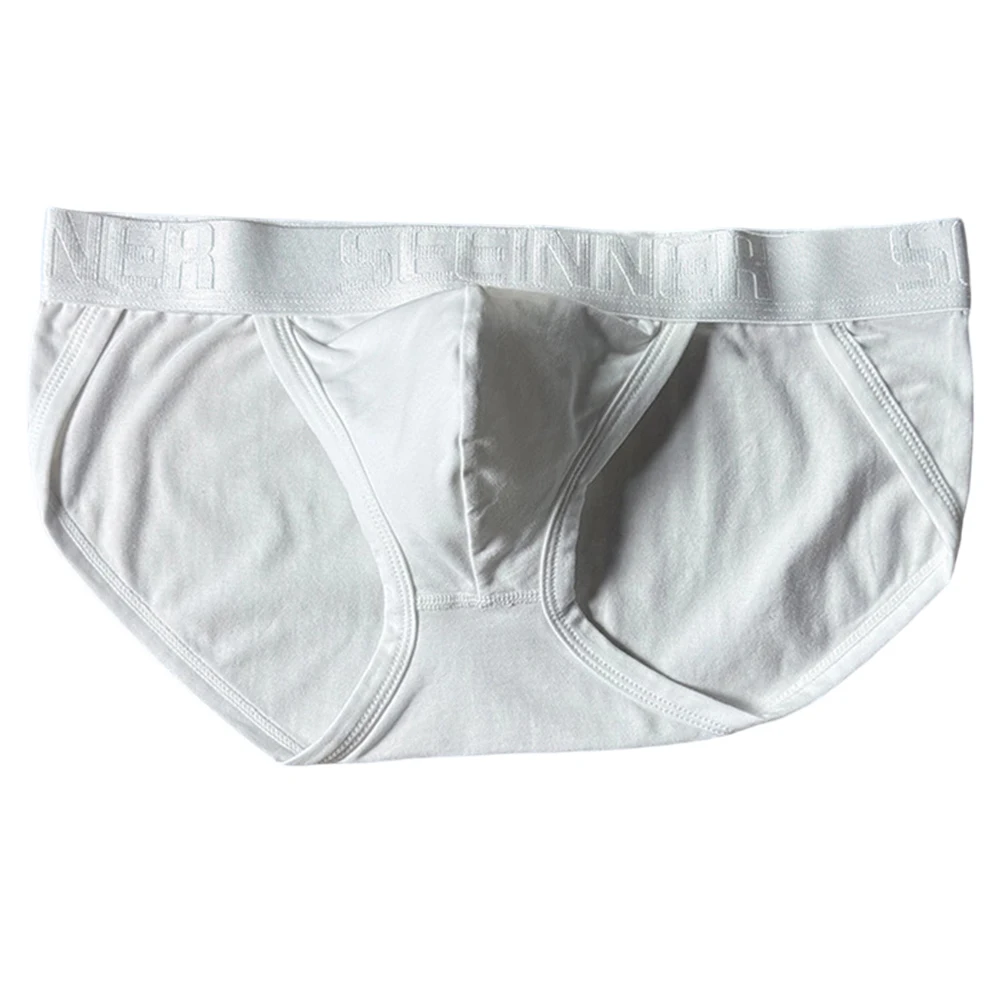

Men Everyday Cotton Briefs Underwear High Fork Bulge Pouch Solid Underpants Soft Waistband Stretch 95 Cotton 5 Spandex