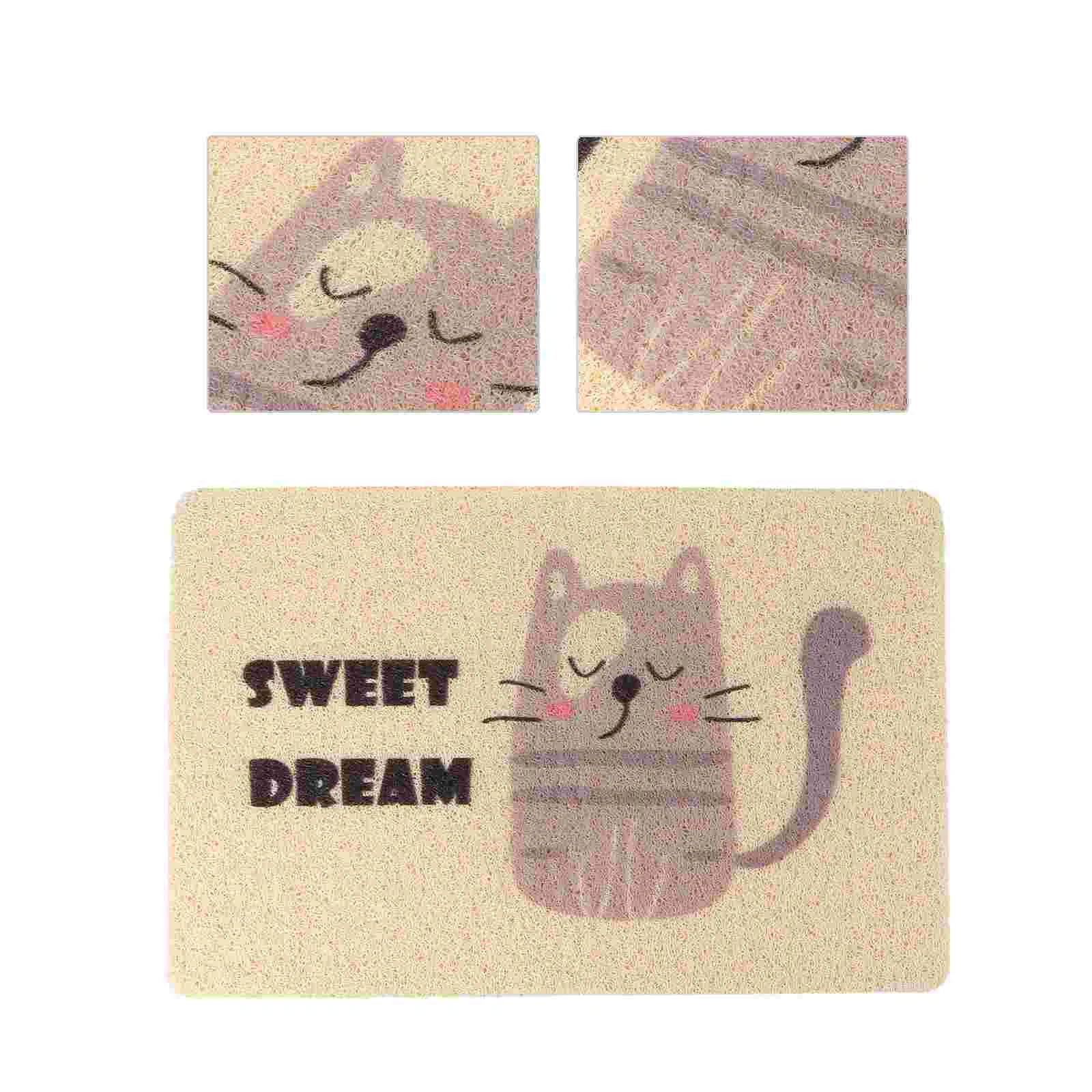 

1pc Non-slip Cat Litter Mat Dog Cushion Pet Cushion Kitten Litter Mat for Food Feeding Mat Dog Food Feeding Mat