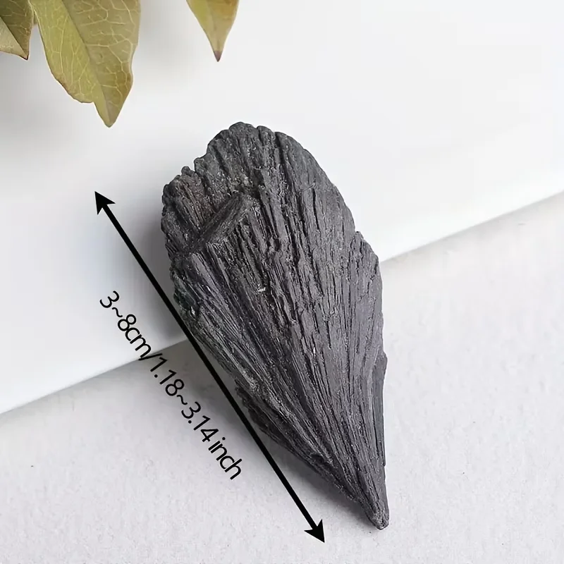 Natural Black Kyanite Stone Raw Specimen Rough Stone for Home Decoration, Aquarium&Terrarium Decor,Gift,  DIY Jewelry Making
