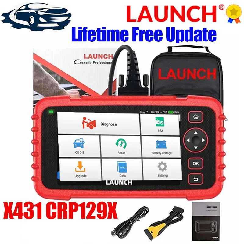 

Считыватель кодов Launch X431 CRP129X OBD2, диагностические инструменты для двигателя ABS SRS AT Oil SAS EPB TPMS Reset Creader129X OBDII launch