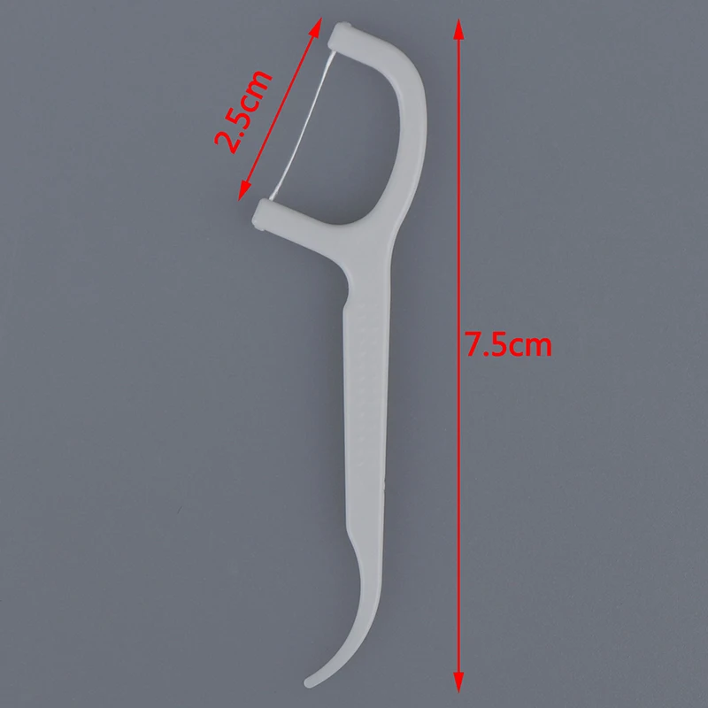 50/100 pz igiene orale filo interdentale filo interdentale raccoglie denti stuzzicadenti denti puliti