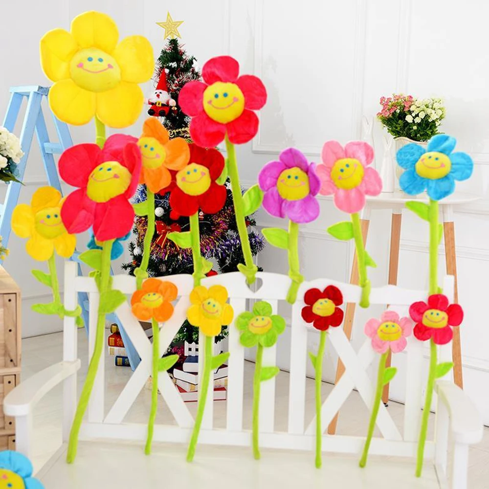 31CM Sunflower Plush Toy simulation Sunflower Can Be Bundled Plant Flower Doll Furniture Office Decoration Festive Birthday Gift