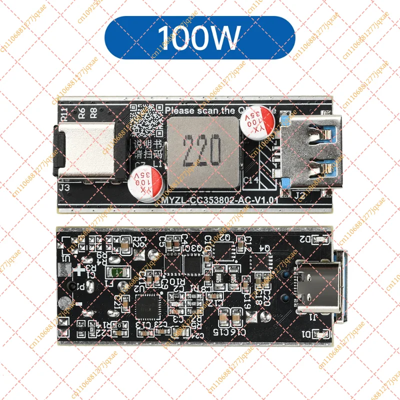 DC 6-30V Fast Charging Module PD140W Full Protocol DIY Motherboard Single-Channel Dual-Channel Desktop Charger Module
