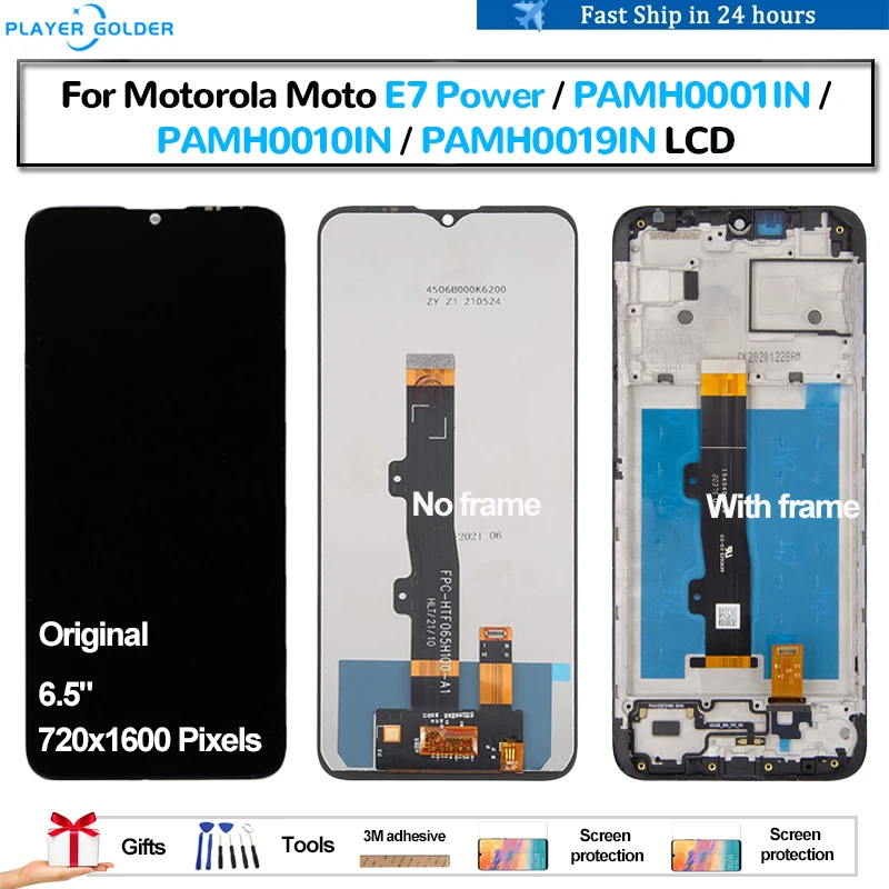 

Оригинальный ЖК-дисплей для Motorola Moto E7 Power PAMH0001IN PAMH0010IN PAMH0019IN Pantalla, сенсорная панель, дигитайзер экрана в сборе