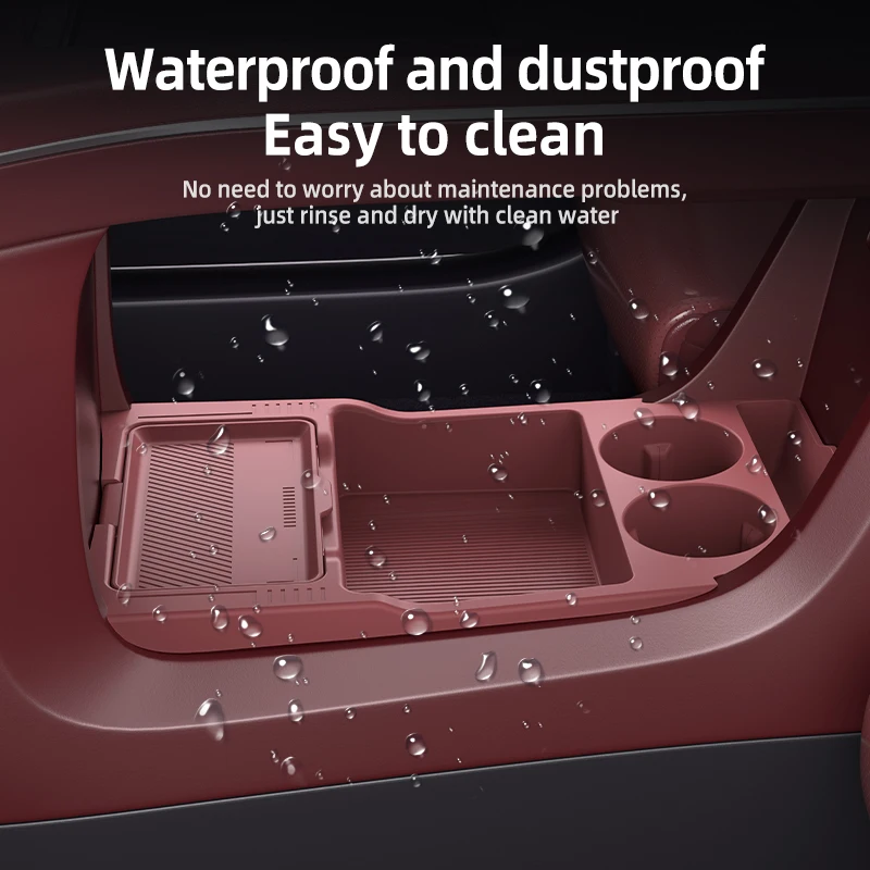 2026년형 니오 EL8 실리콘 센터 콘솔 하단 수납함 니오 ES8 중앙 제어 오거나이저 매트 자동차 인테리어 액세서리