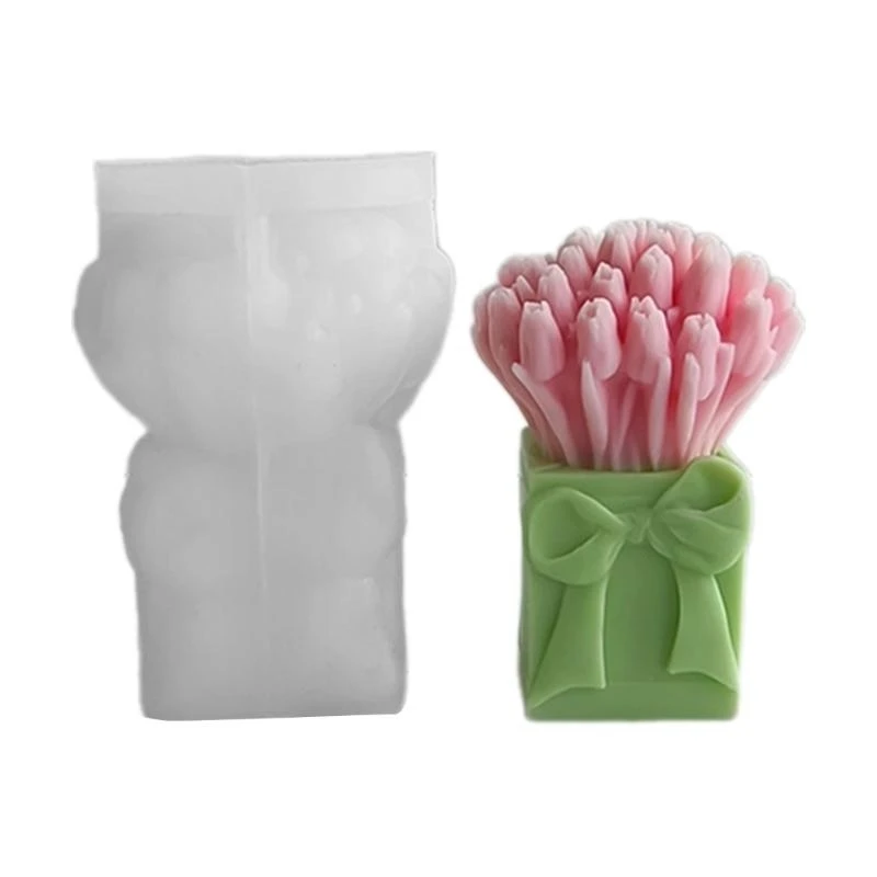 Delicate Flower Bouquet Scented Mold Effective Artwork Making Molds Flexible Molds for Projects