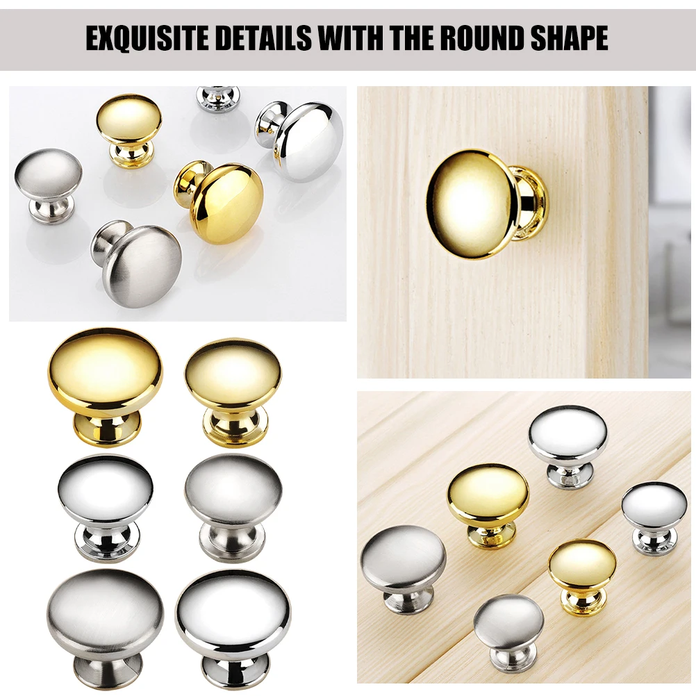 

6 Pcs Door Handle Accessories Cabinet Knobs Hardware Pulls for Cupboard Handles Stick Dresser Modern Kitchen Metal
