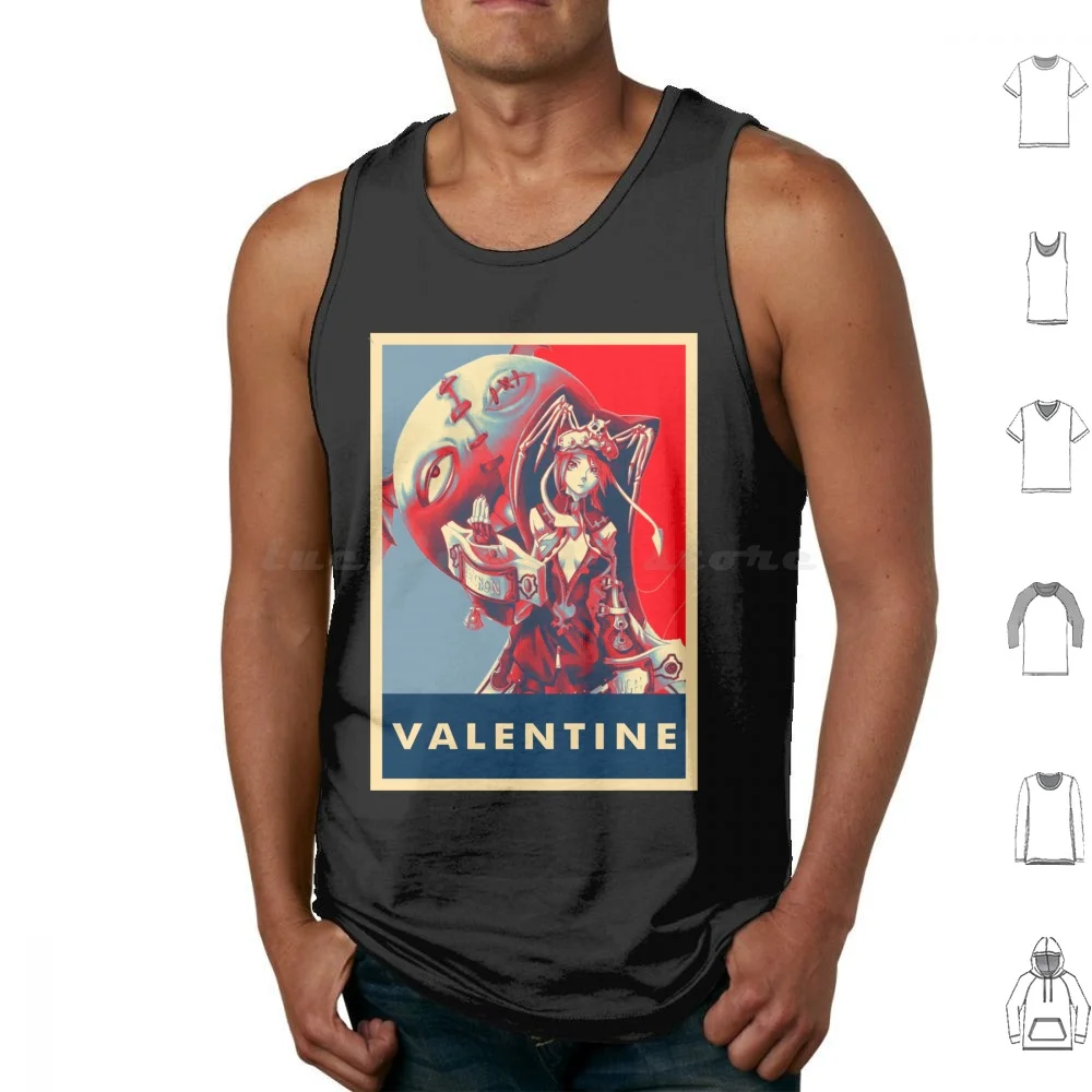 Valentine Tank Tops Vest Sleeveless Guilty Gear Anime Guilty Game Gear Strive Fighting Game Fighting Games Guilty Gear