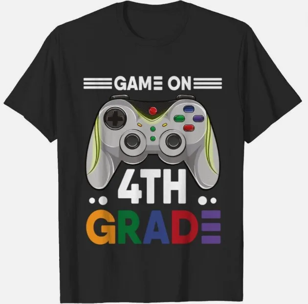 

Game-On 4th Grade Gamer First Day Back to School Unisex T-Shirt