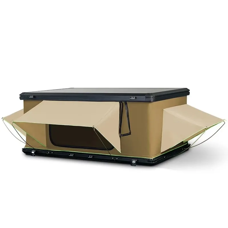 Outdoor Camping SUV Hard Shell Pop up Car Rooftop Tent Waterproof Quick Open with Canvas Fabric