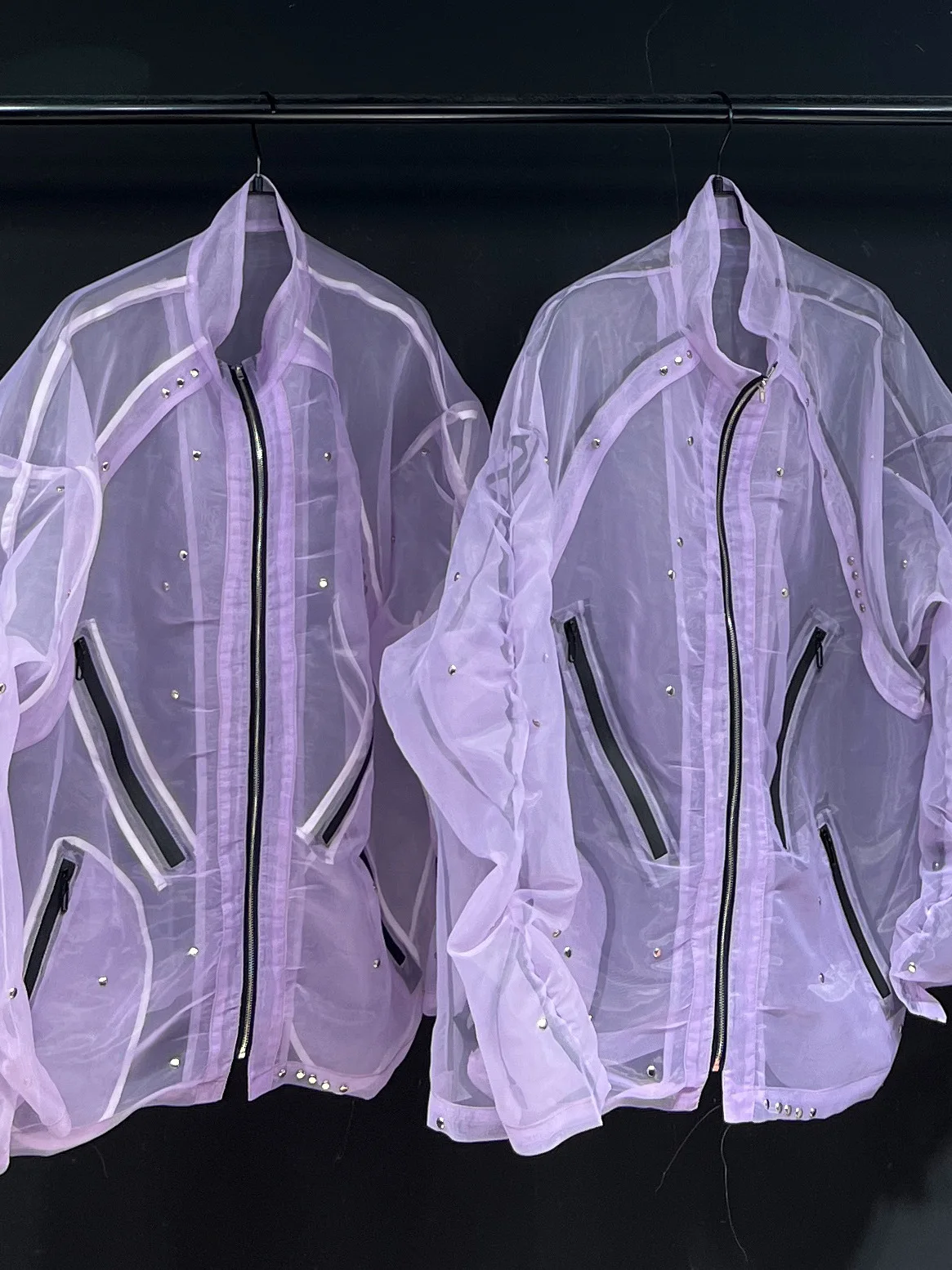 Wooster Eugene Original Design 2025 New Purple Ogees Loose Casual Long Sleeve Men's Shirt Polyester Fiber Summer Thin