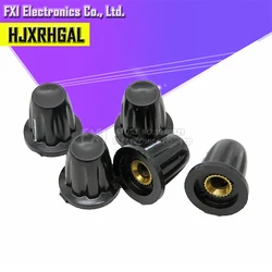 Perilla de potenciómetro de baquelita, agujero de 4MM para potenciómetro de WXD3-13 WH5, 10 Uds.