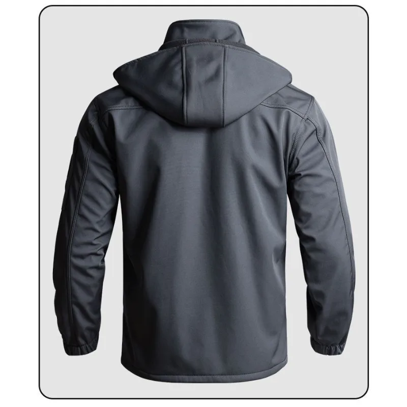 Waterproof Three-in-one Fleece Jacket for Men Thickened Warm Cold-proof Autumn Winter Outdoor Mountaineering Casual Wear