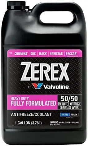 

Zerex Pink Heavy Duty 50/50 Antifreeze Coolant – 1 Gallon Ready-to-Use