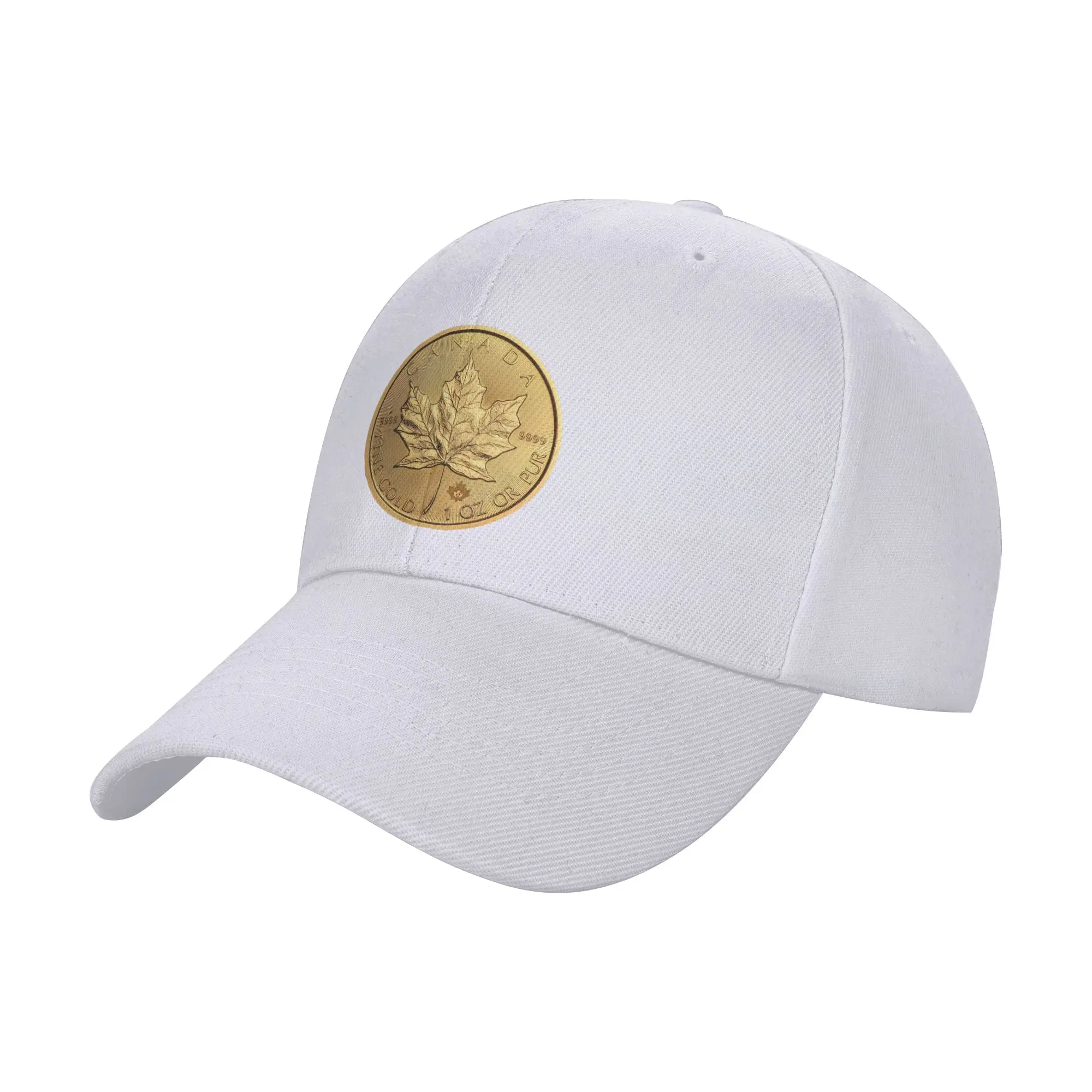 Canadian Maple Leaf 1oz Gold Coin Trendy Baseball Cap Rv Travel Embroidered Cap Sports Cap