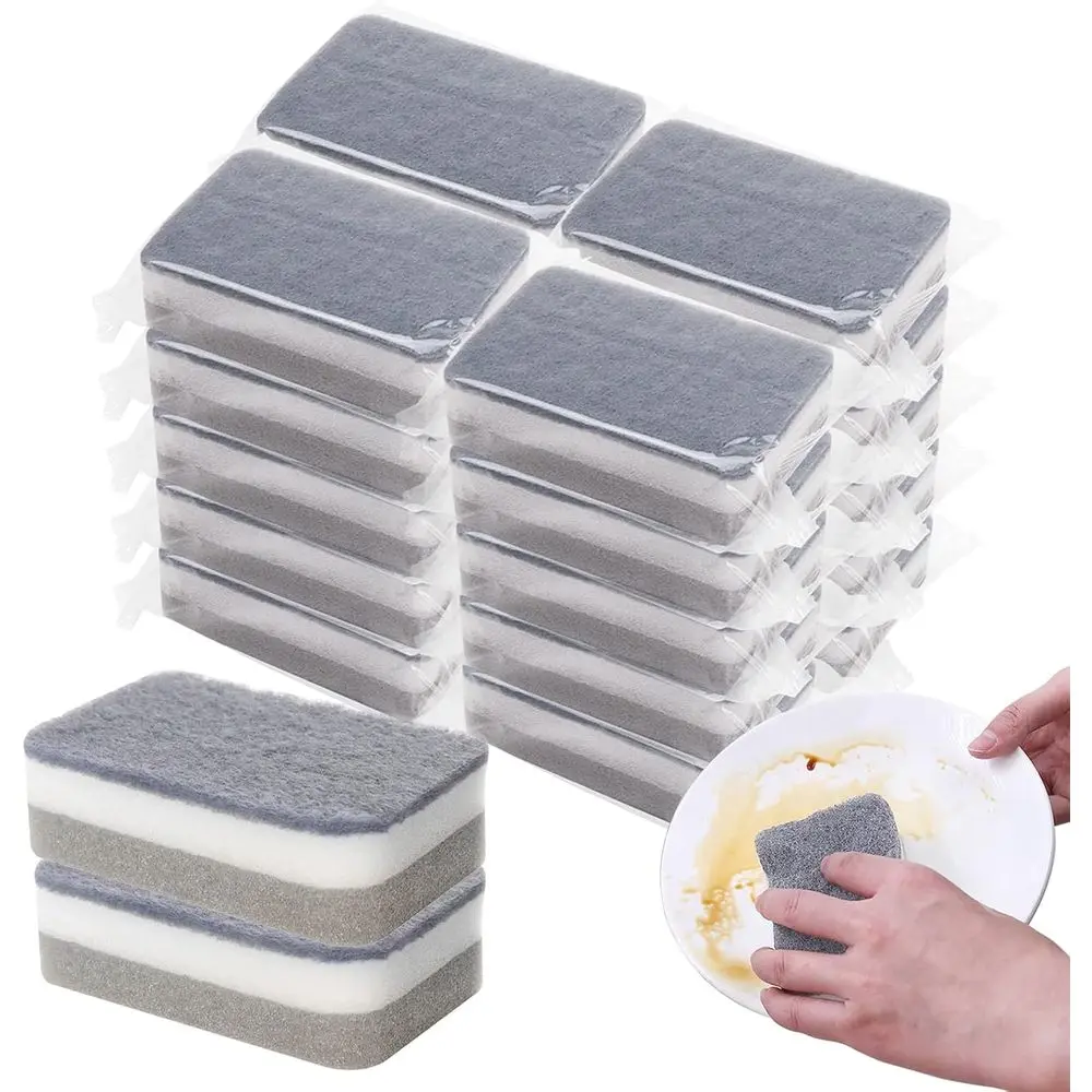 

Набор серых губок для мытья посуды, не царапающих поверхности, без запаха, для уборки на кухне (600 штук)