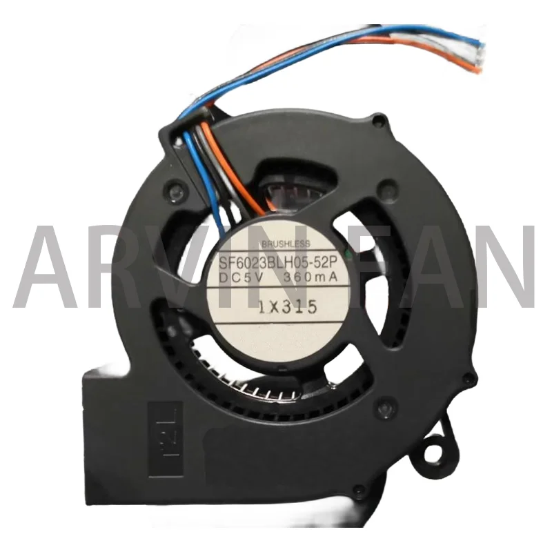 SF6023BLH05-52P 5V 360ma 60x60x23mm 4-Wire Server Cooling Fan