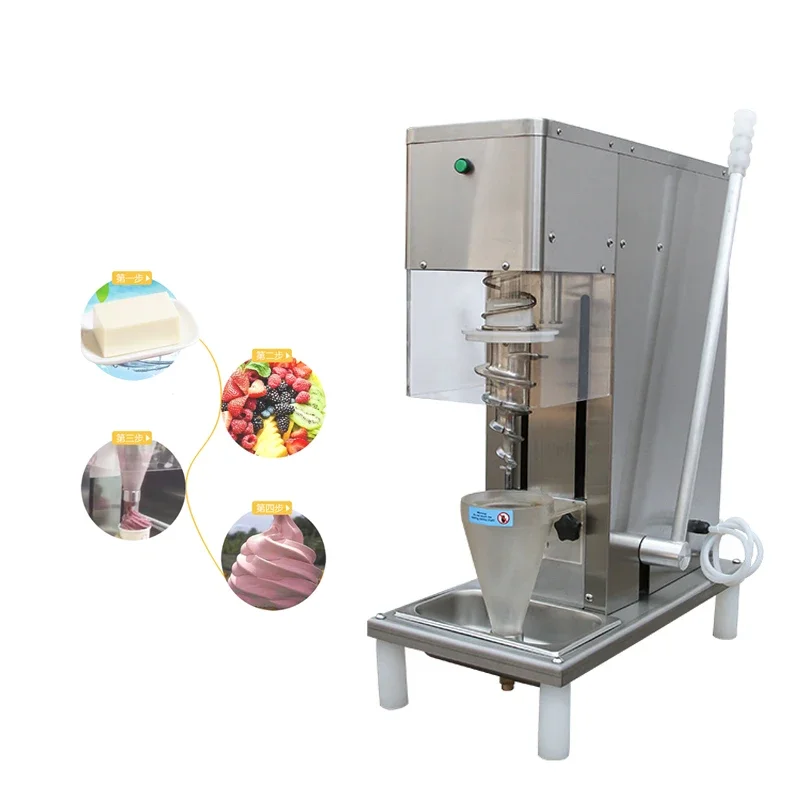 Milk Shake Machine Blender Fruit Nuts Ice Cream Mixing Machine Swril Freeze Frozen Dessert Machine