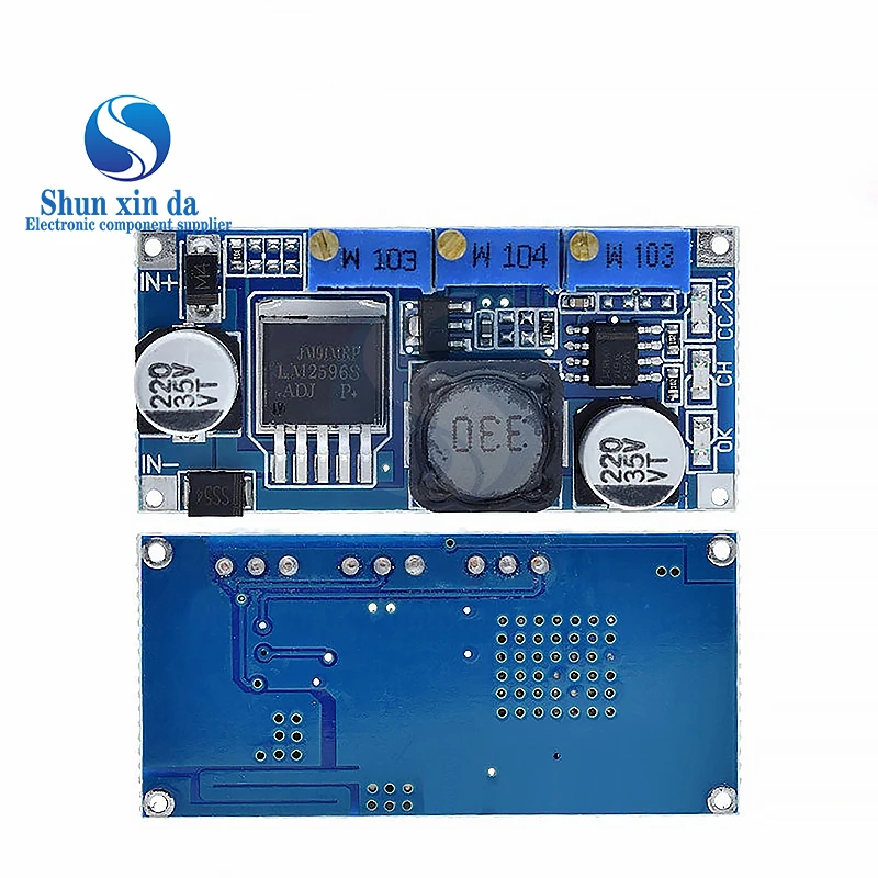

LM2596 DC-DC понижающий CC CV модуль питания светодиодный драйвер зарядное устройство регулируемое LM2596S постоянное напряжение тока хорошее