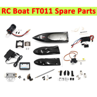 Feilun FT011 RC Boat Spare Part Body Shell  Charger Servo Tail Rotor Blade Pipe Etc. Accessory