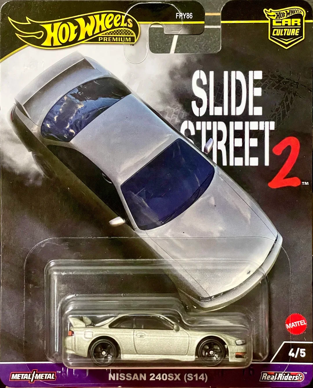 Hot Wheels Premium Car Culture Slide Street2 Nissan Lamborghini Toyota Ford Mustang 1:64 Automodell Legierung Sammlerfahrzeug Spielzeug