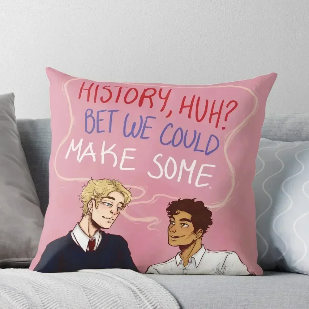 

History, huh Speech Bubble Throw Throw Pillow Christmas Pillow Covers Elastic Cover For Sofa Anime pillow