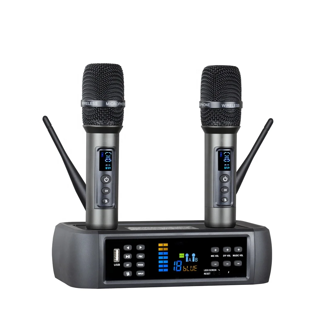 

Professional High Quality DSP Echo Wireless Microphone For KTV Karaoke Anti-Howling Feature