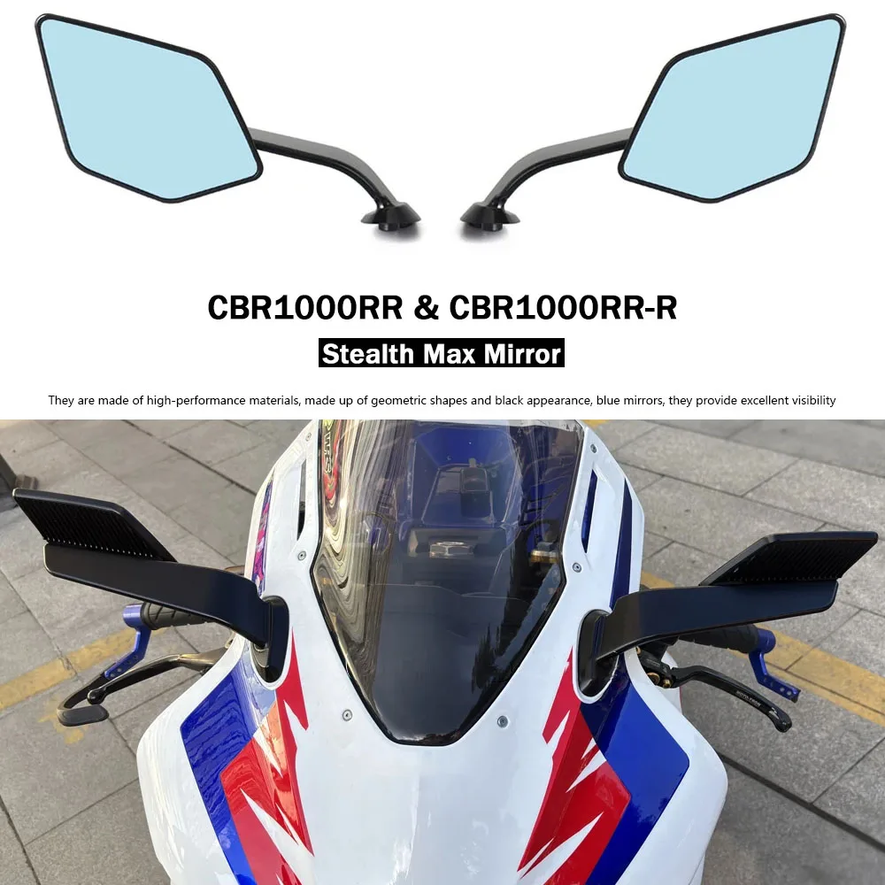 2PCS Motorcycle Mirrors Modified Wind Wing Adjustable Rotating Rearview Mirror For Honda CBR1000RR CBR1000RR-R CBR1000 RR RR-R