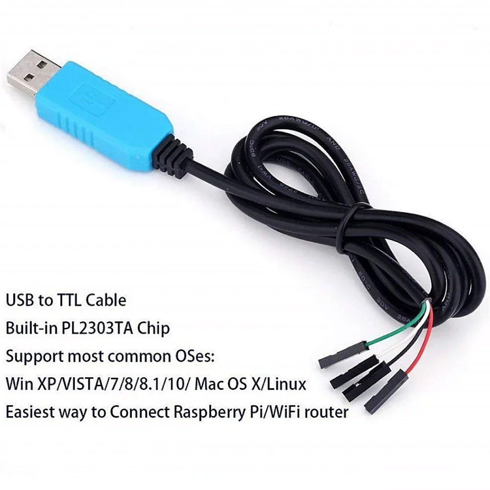 PL2303TA Download Cable FT232BL/FT232RL USB to TTL RS232 Module Upgrade Module USB to Serial Type-C Upgrade/Flashing Cable