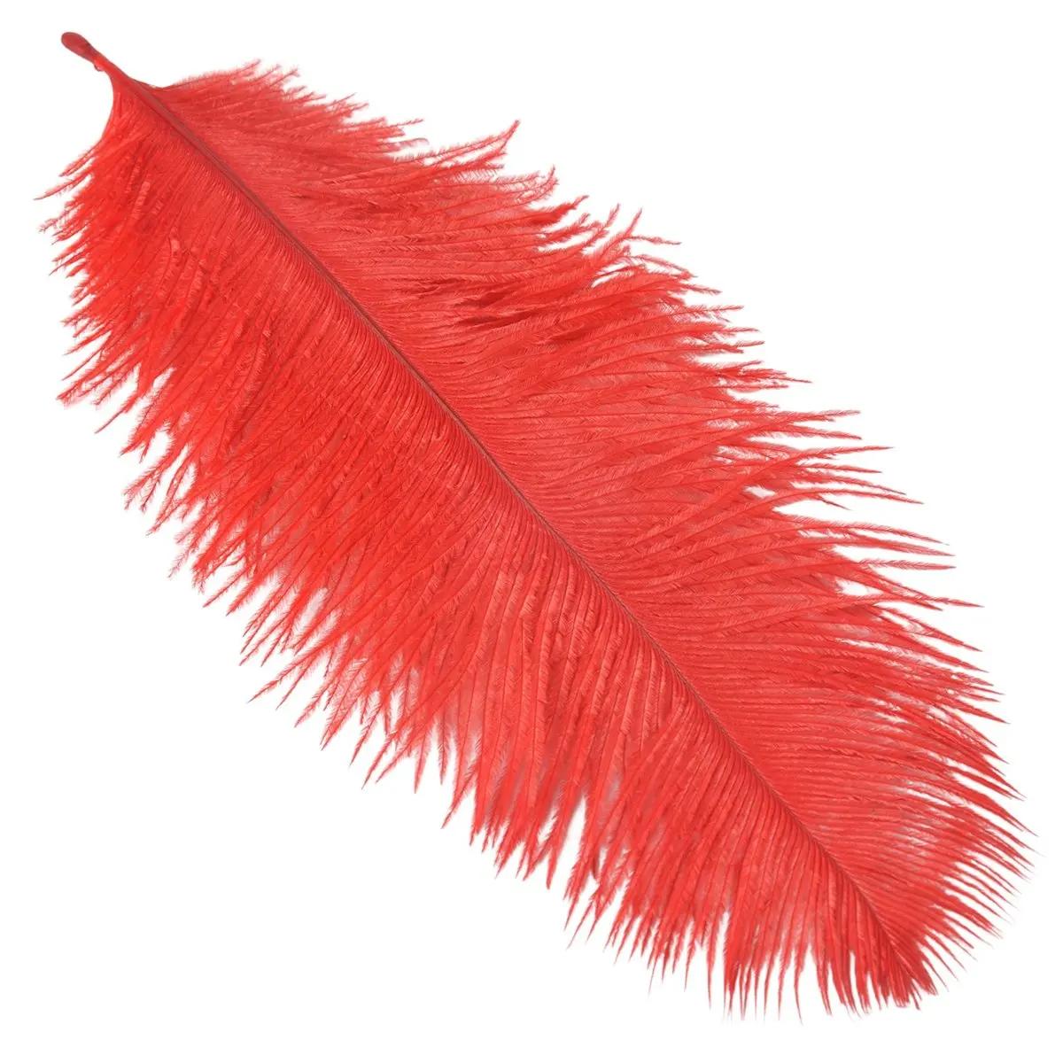 A56K 10 pcs Natural Ostrich Feathers Wedding Party Decoration Red 20-25cm