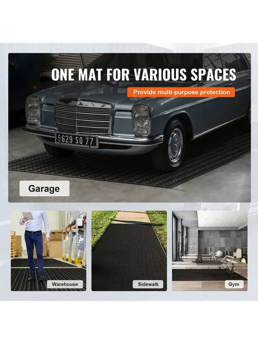 Diamond-Plate Rubber Flooring Roll, 3 Mm X 4 Ft X (6 To15) Ft Garage Floor Mat, SBR Rubber Garage Flooring Roll, Easy To Clean,