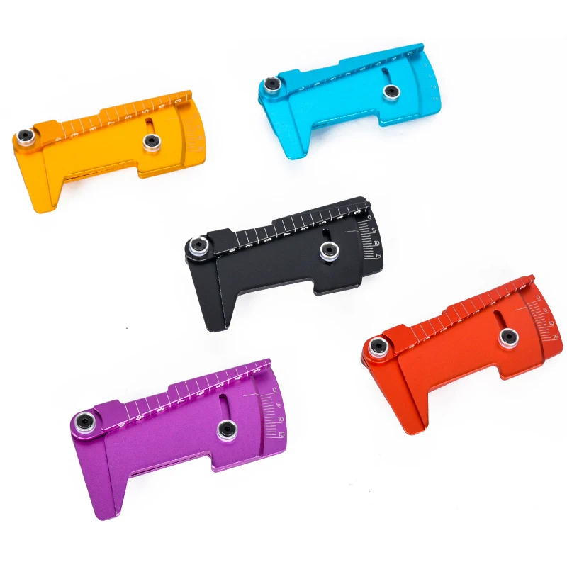 PYFORE Metall-Aluminium-Legierung Einstelllineal für 1/10 RC Modell Touring Car Drift Racing Werkzeuge YOKOMO HSP Tamiya MST – Detail 1