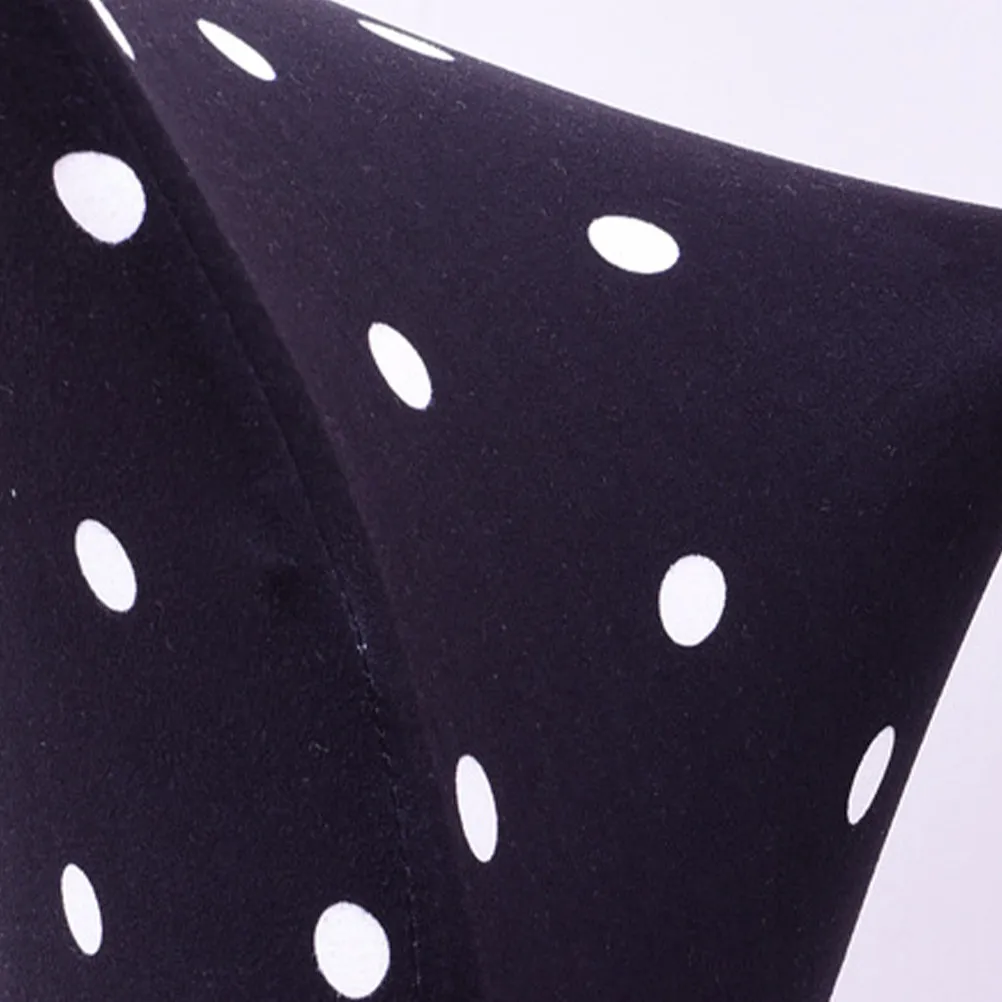 Black Armchair Slipcover Dot Pattern Size Elastic Office Chair Cover Protector Computer Desk Chair Cover