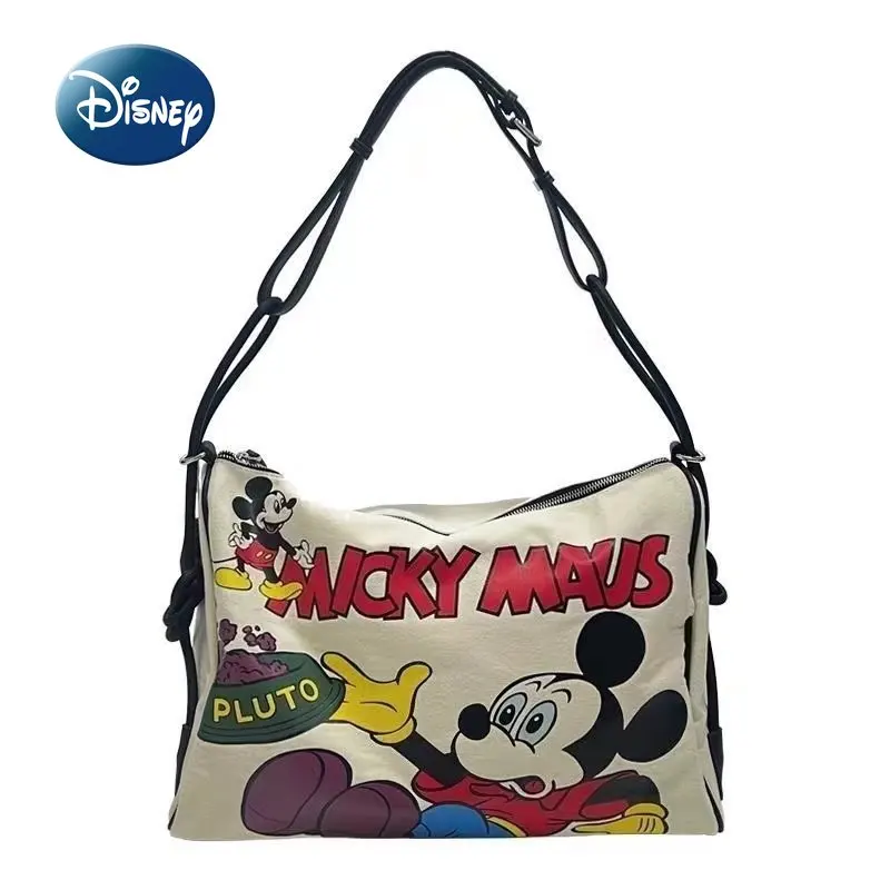 

Disney Mickey New Women's Travel Handbag Luxury Brand Women's One Shoulder Oblique Bag Large Capacity Travel Bag Multifunctional