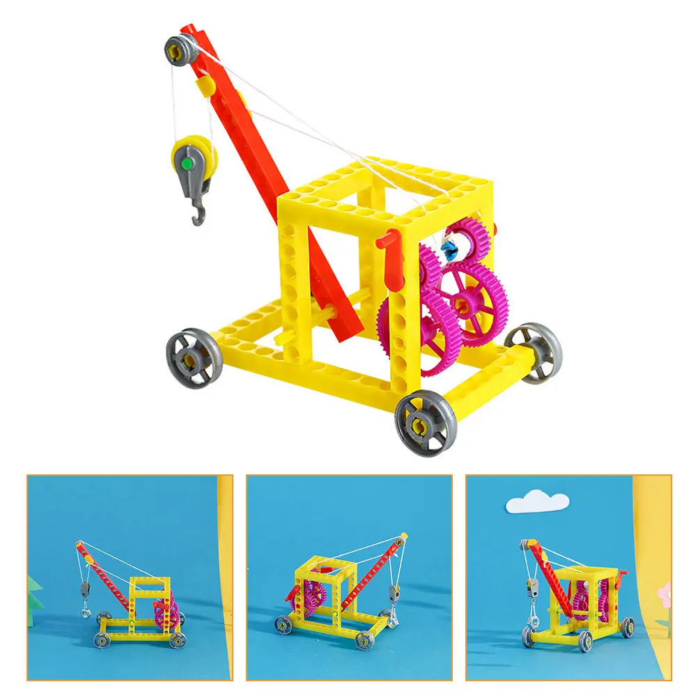 

1Set Crane Kit Education Resource for Classroom Home DIY Projects Encourages Invention Problem