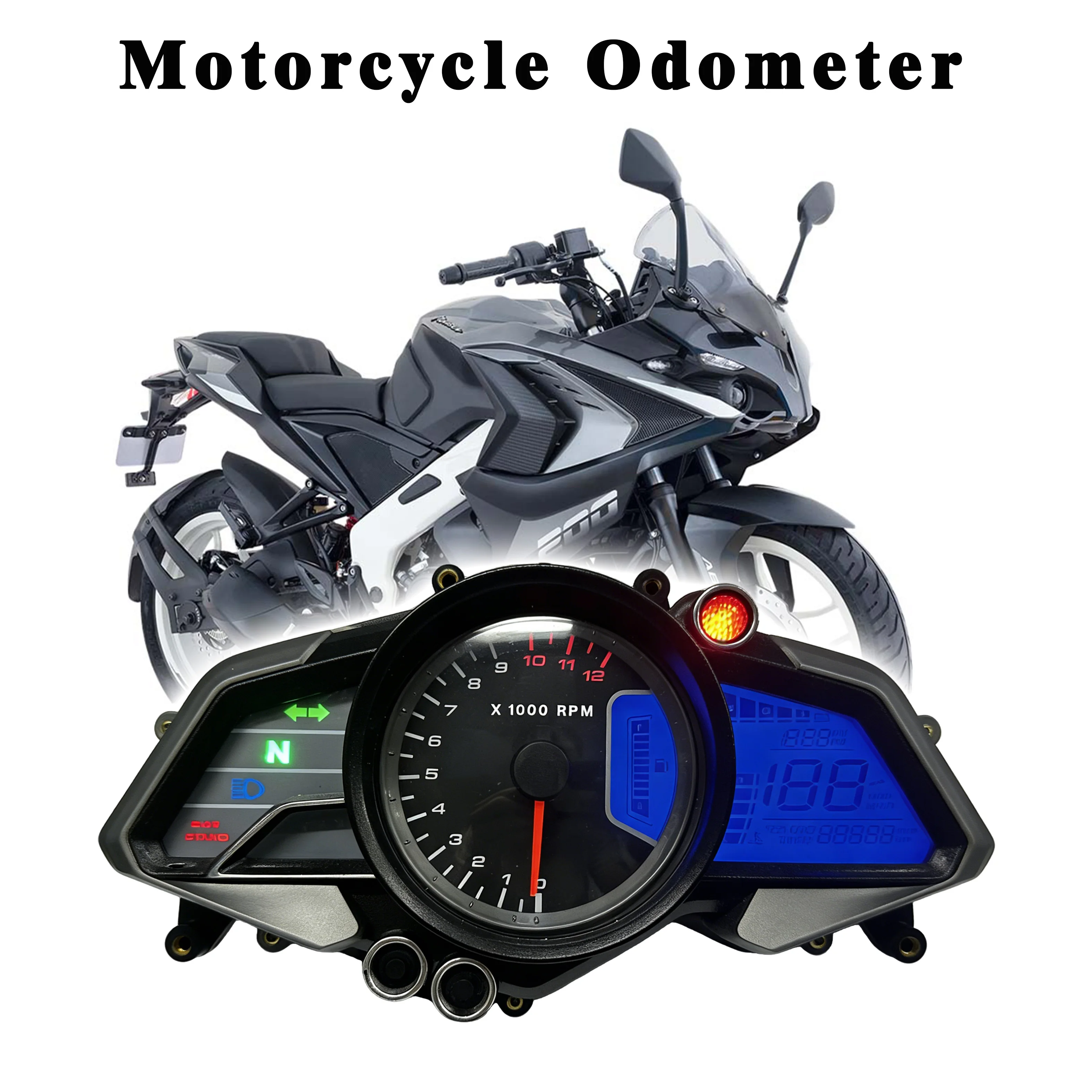 

Original Motorcycle Accessories Moto Digital Speedometer Tachometer Dashboard for Bajaj Pulsar 125NS 160NS 200NS 125 160 200 NS