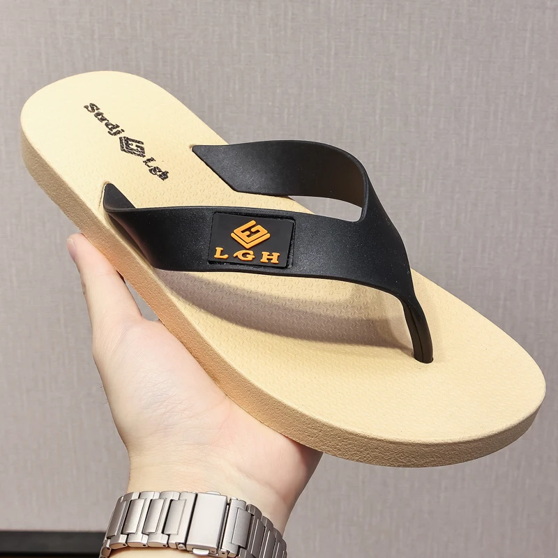 

Мужская летняя антибактериальная, противоскользящая и дезодорирующая верхняя одежда, модные морские охлаждающие тапочки на очень мягкой подошве