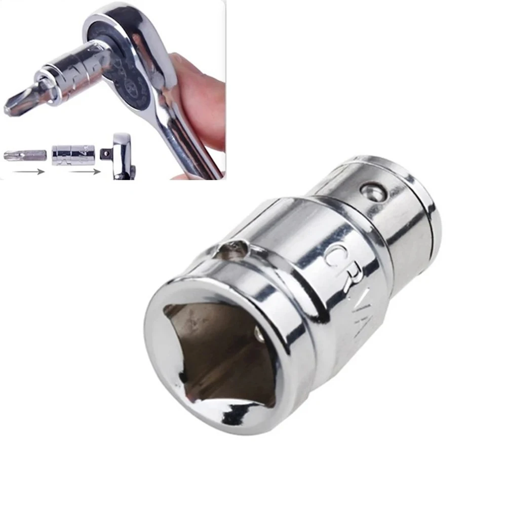 

Tool Converter Silver Socket Bit 1/4 3/8 1/2 5pcs Accessories Adapter Chrome Vanadium Steel Converter Square Drive