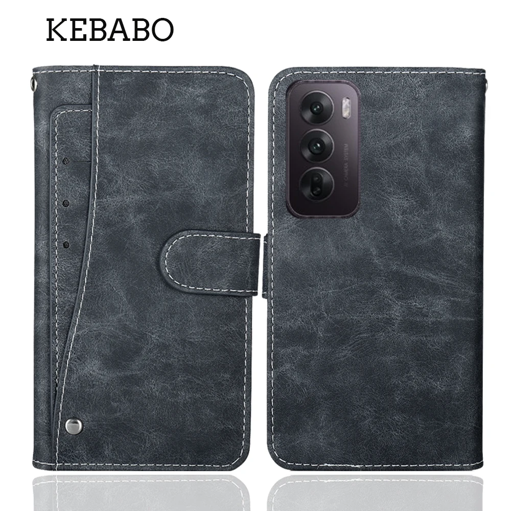Leather Wallet For OPPO Reno10 Reno12 Reno4 Reno5 Reno6 Reno7 A 4G Z 5G Pro+ Pro Plus Case Multi-Function Protective Cover Phone