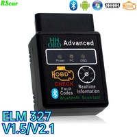 NEW Mini ELM327 OBD2 Scanner V1.5 V2.1 Bluetooth OBD Car Diagnostic Tool Code Reader For Android Windows IOS Auto Fault Detector